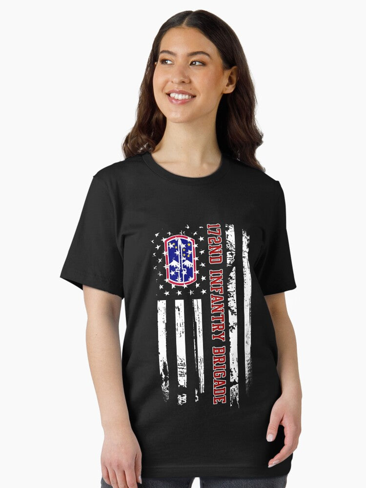 172nd Infantry Brigade Veteran USA Flag Veterans Day Xmas Essential T-Shirt