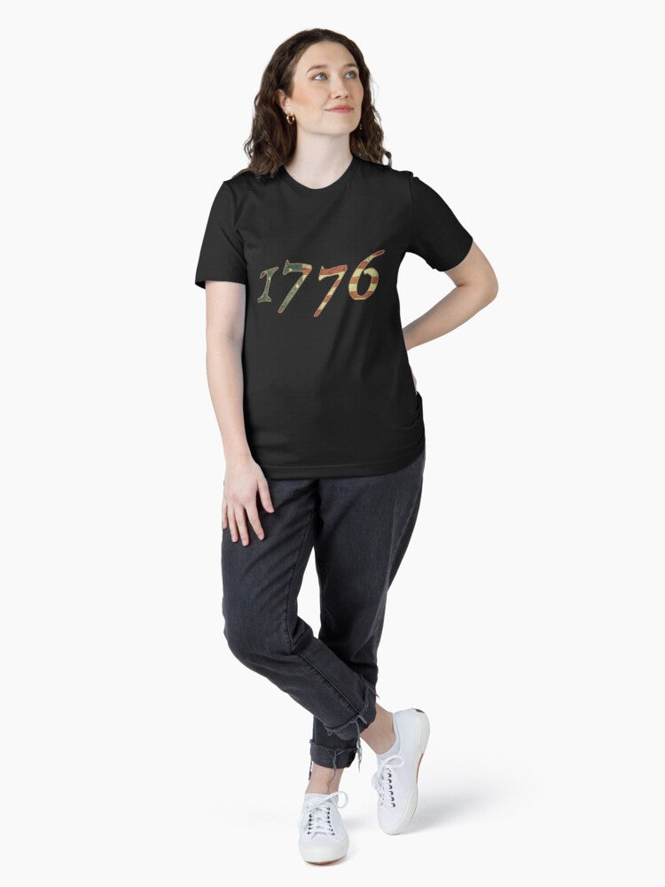 1776 Declaration of Independence US Flag Essential T-Shirt Style001