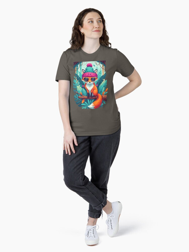 "Jungle Fox in a Beanie – Quirky Cool Meets Wild Style" Essential T-Shirt