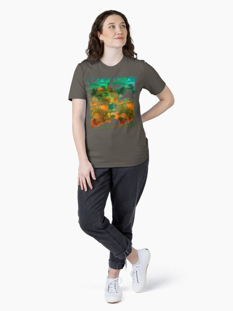 "Abstract forest in Autumn" Essential T-Shirt