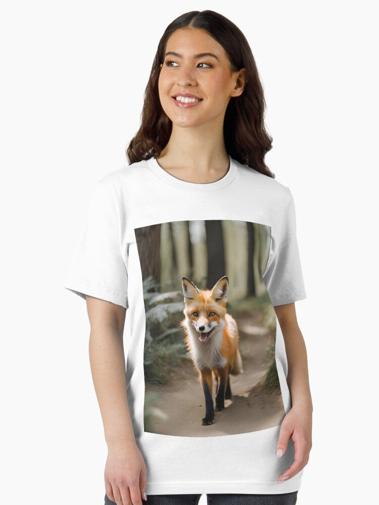 A Cute Fox Exploring the Forest Essential T-Shirt Style002