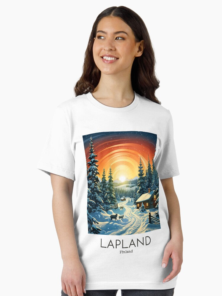 A Vintage Travel Illustration of Lapland - Finland Essential T-Shirt Style003