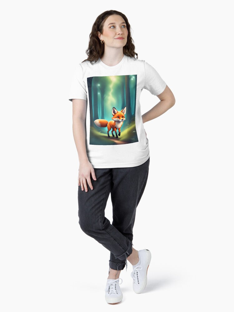 A Cute Fox Exploring the Forest Essential T-Shirt Style004