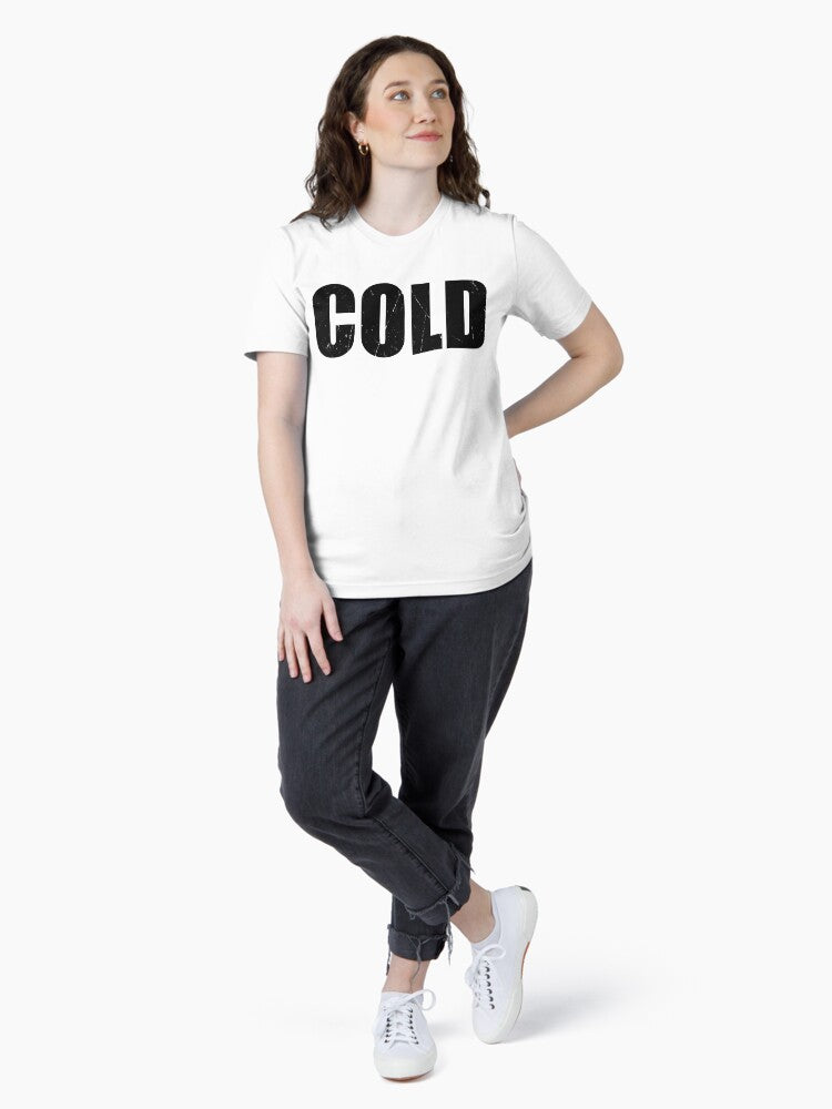 Cold Simple Christmas T Shirts Cute Funny Christmas T Shirt Gift For X Mas Holiday Essential T-Shirt