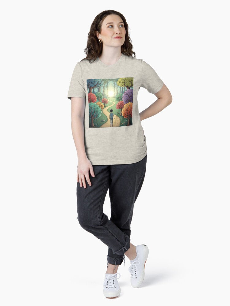 "Journey to the Light – A Whimsical Path of Discovery" Essential T-Shirt