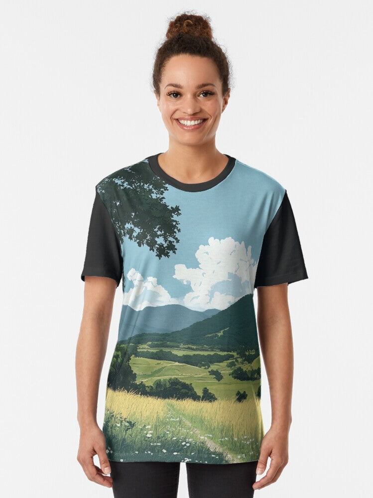 Honduras landscape | Anime style Graphic T-Shirt