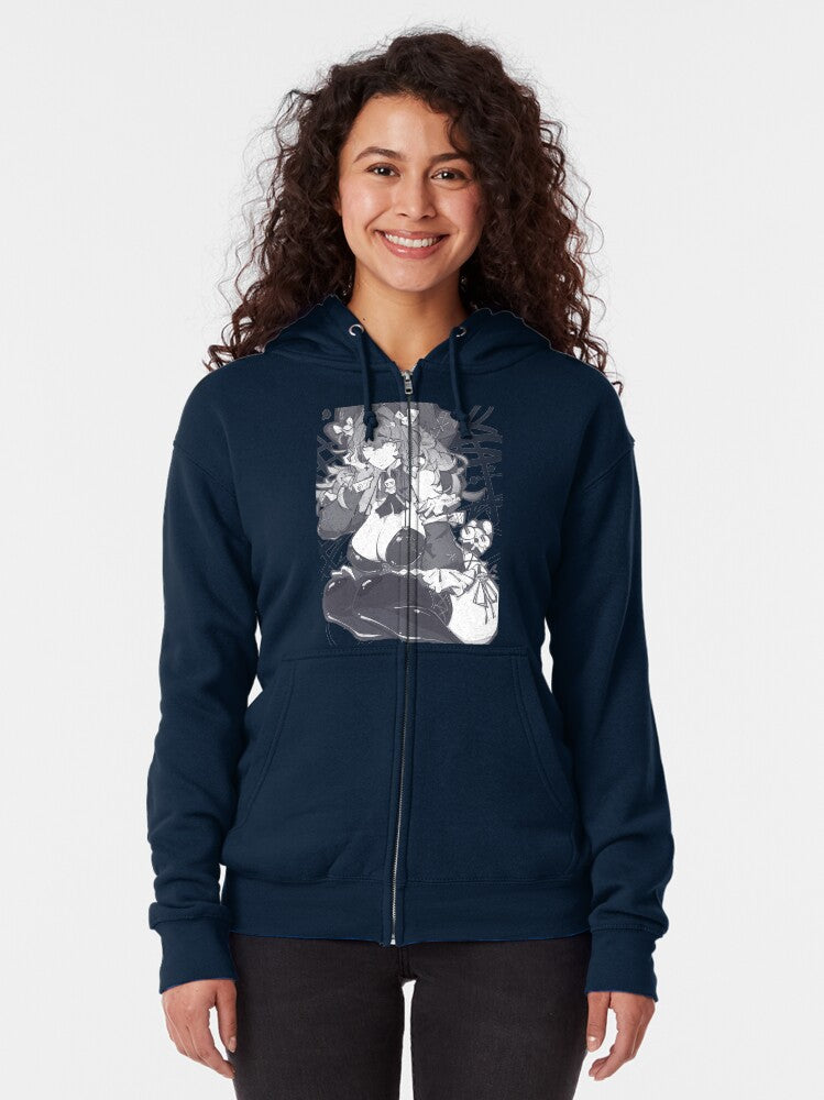 2678 - 马斯特:浪漫的女仆 / Mast : Romantic Maid Zipped Hoodie