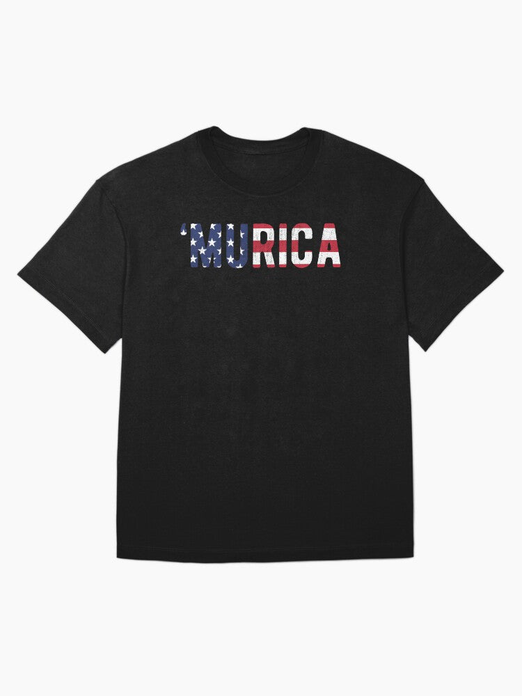 'Murica US Flag Oversized T-Shirt