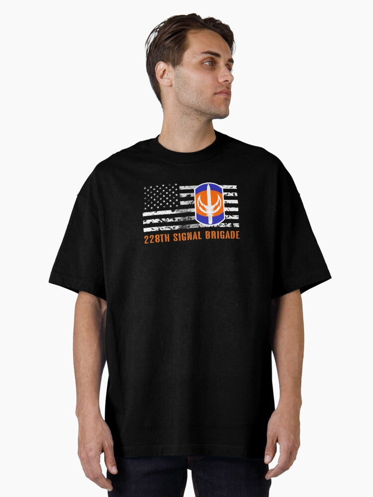 228th Signal Brigade Oversized T-Shirt