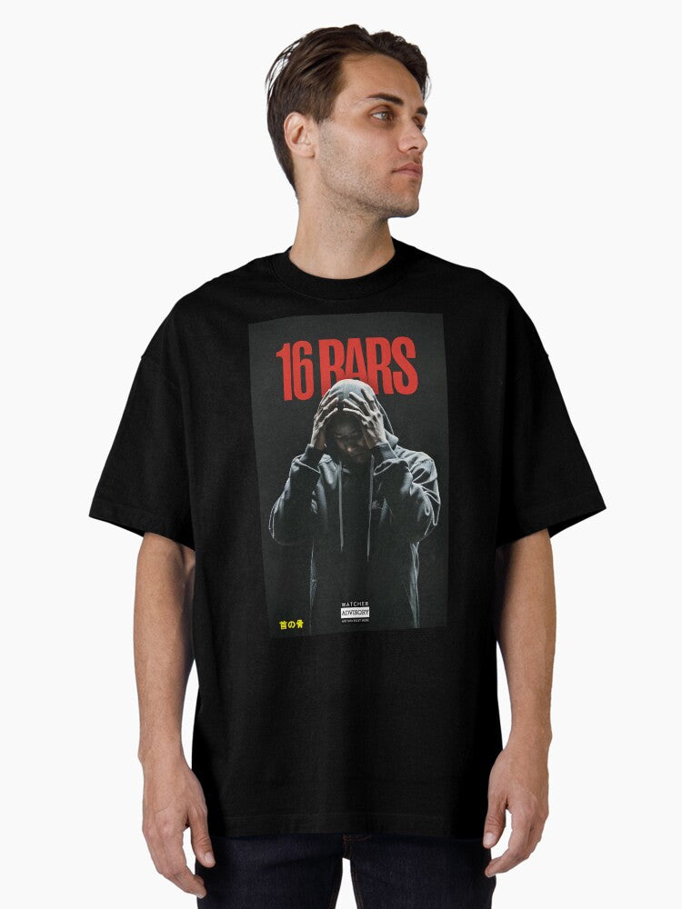 16 Bars - Design 2 (Male Version) Oversized T-Shirt