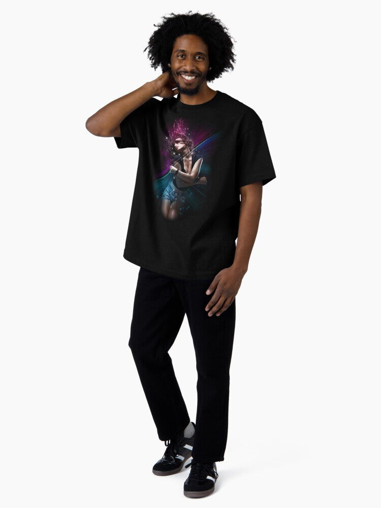 A girl in a musical trance Oversized T-Shirt