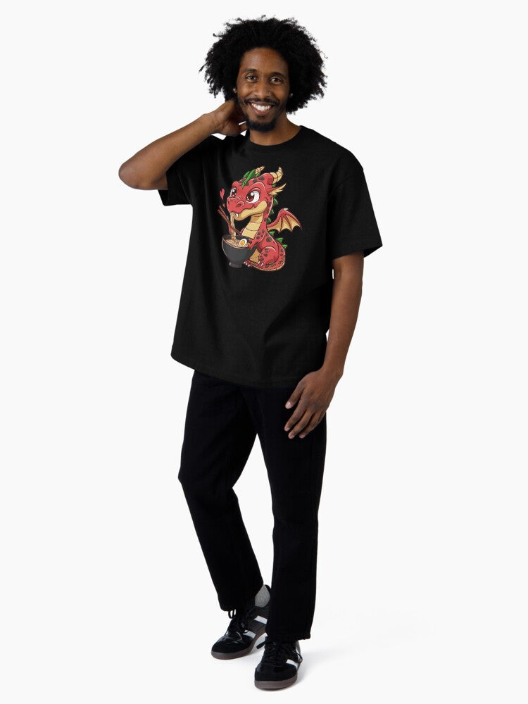 Cute Anime Food Art Oversized T-Shirt