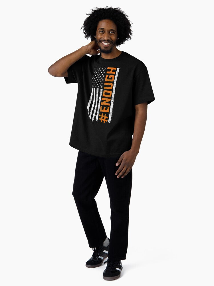 #Enough - US Flag Oversized T-Shirt