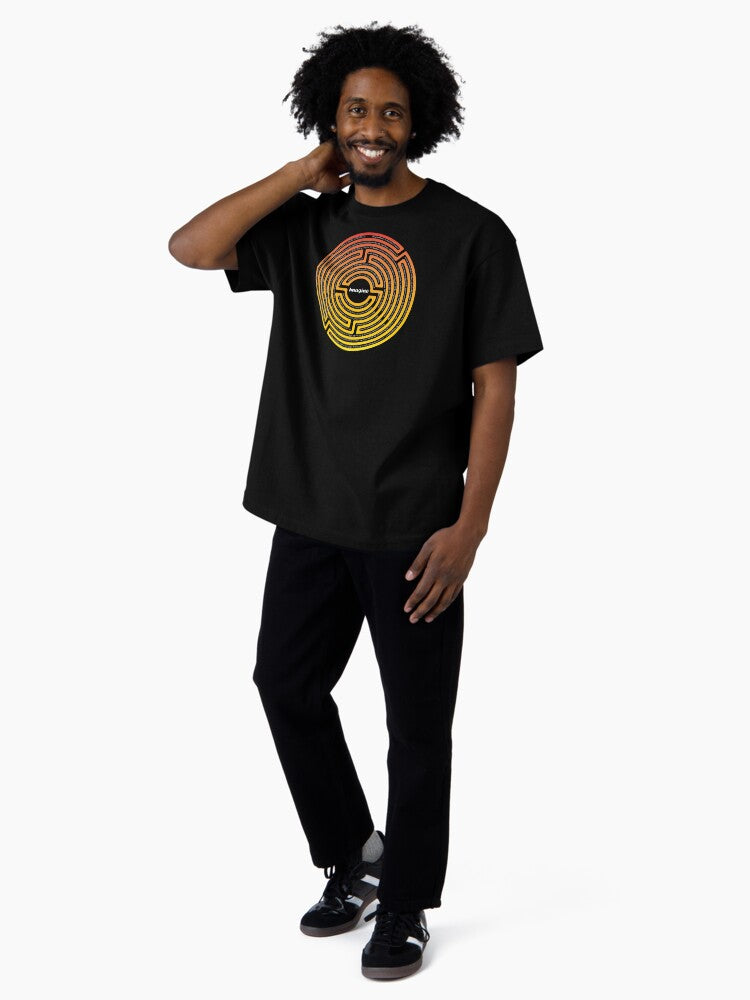 "IMAGINE" Labyrinth with imagine lyrics Oversized T-Shirt