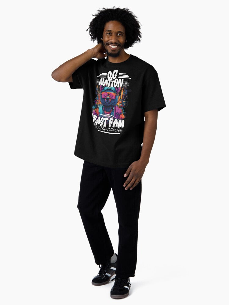 OG Nation, Beast Fam | Anime Streetwear | Hip Hop Fashion, Urban OG Nation, Beast Fam | Anime Streetwear | Hip Hop Fashion, Urban clothing Oversized T-Shirt Style001