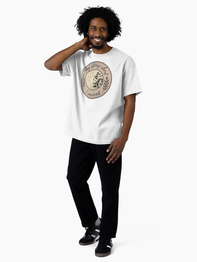 "Long story short i survived" Taylor Swift Evermore Oversized T-Shirt
