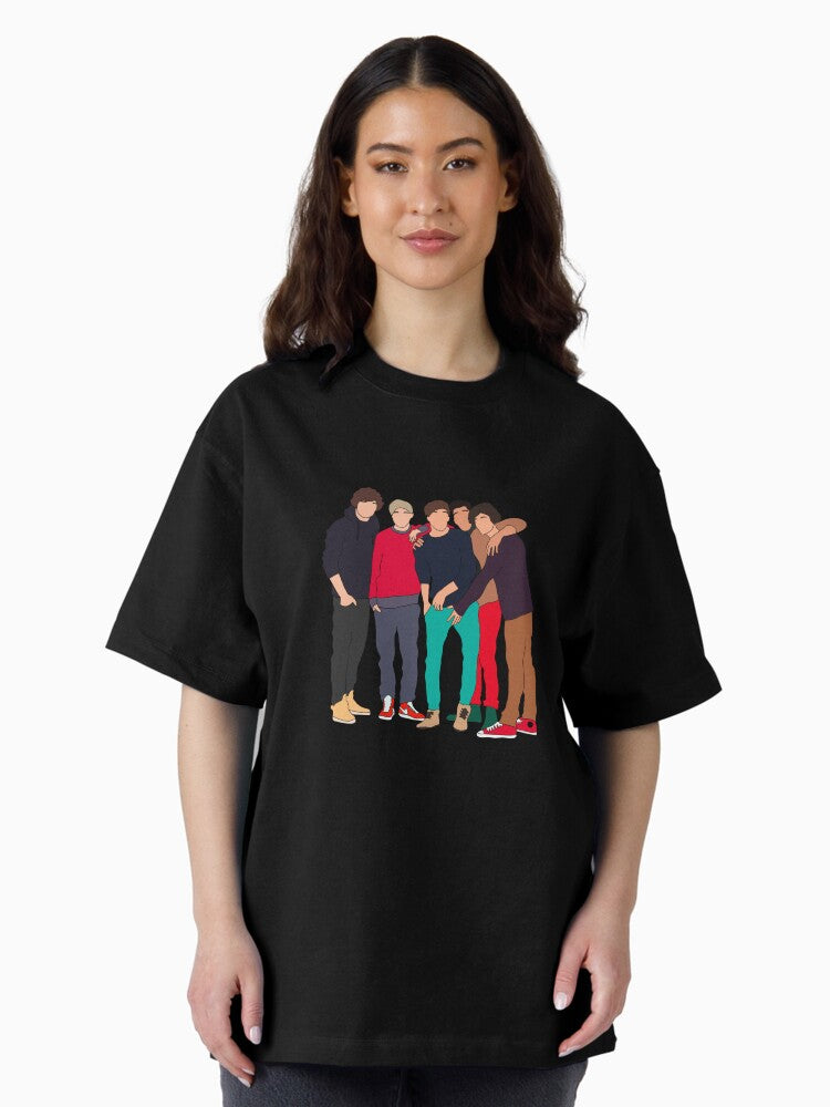 1D Group Pic Oversized T-Shirt