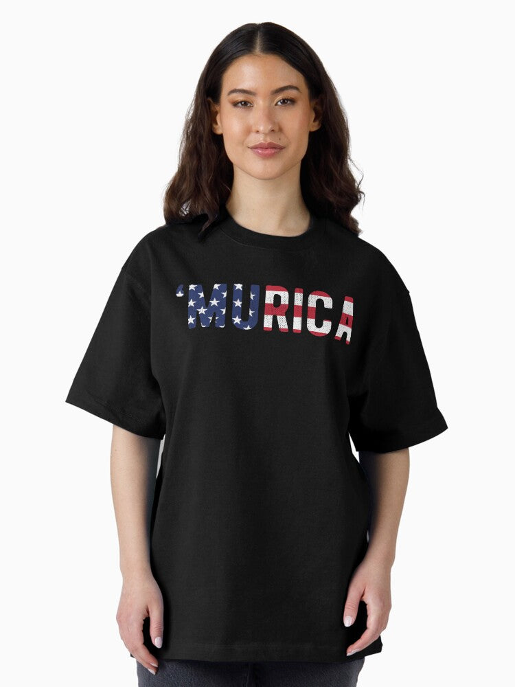 'Murica US Flag Oversized T-Shirt