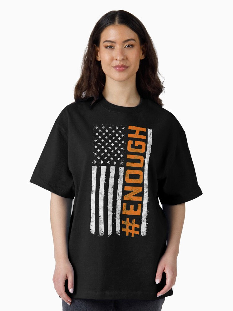 #Enough - US Flag Oversized T-Shirt