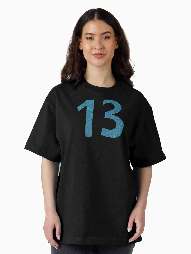 13 blue taylor swift Oversized T-Shirt