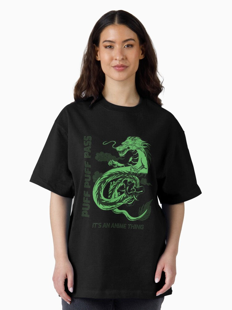 Dragon Weed Anime Thing Oversized T-Shirt