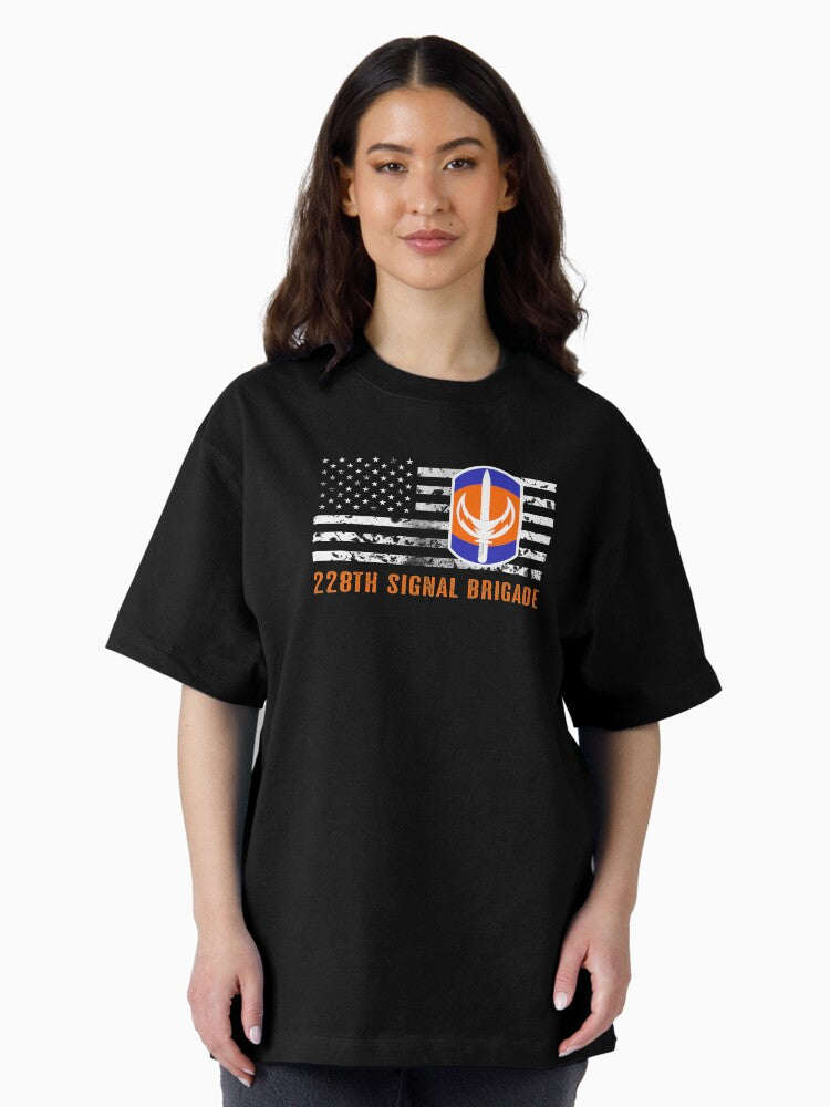 228th Signal Brigade Oversized T-Shirt