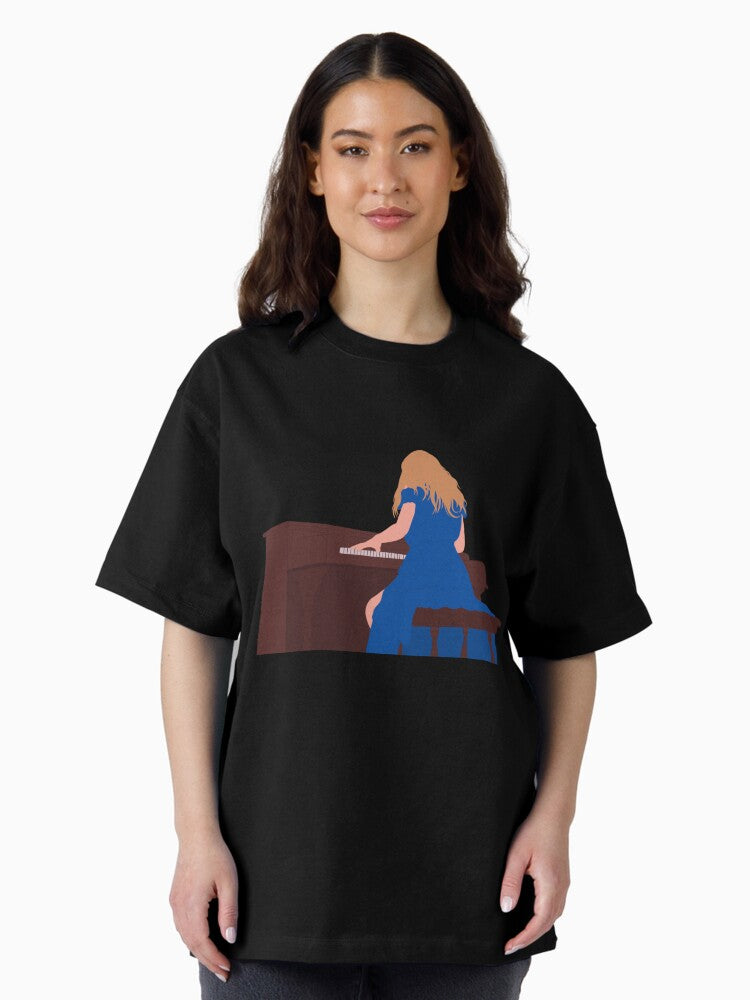 1989 taylor's version announcement at piano Oversized T-Shirt