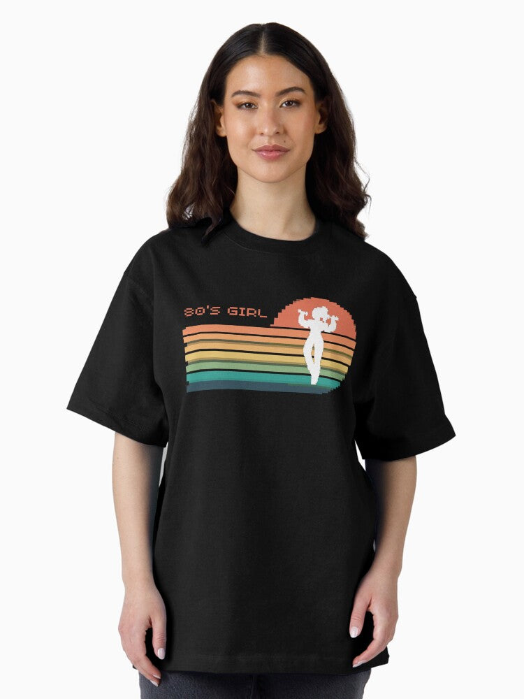80's Girl Workout Oversized T-Shirt