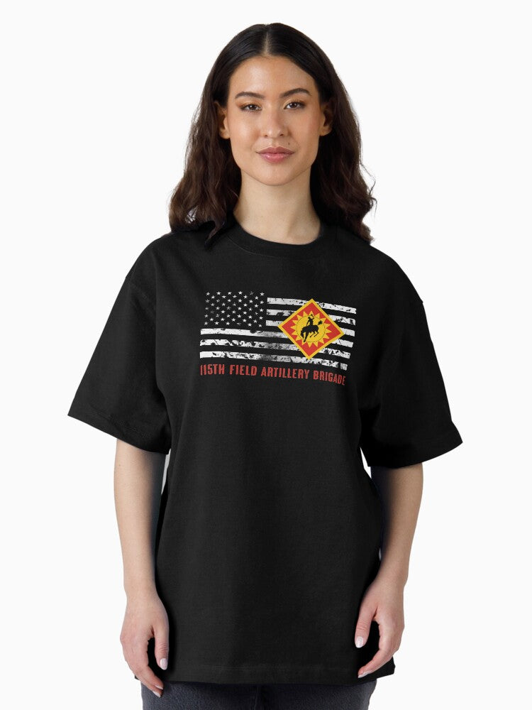 115th Field Artillery Brigade Oversized T-Shirt