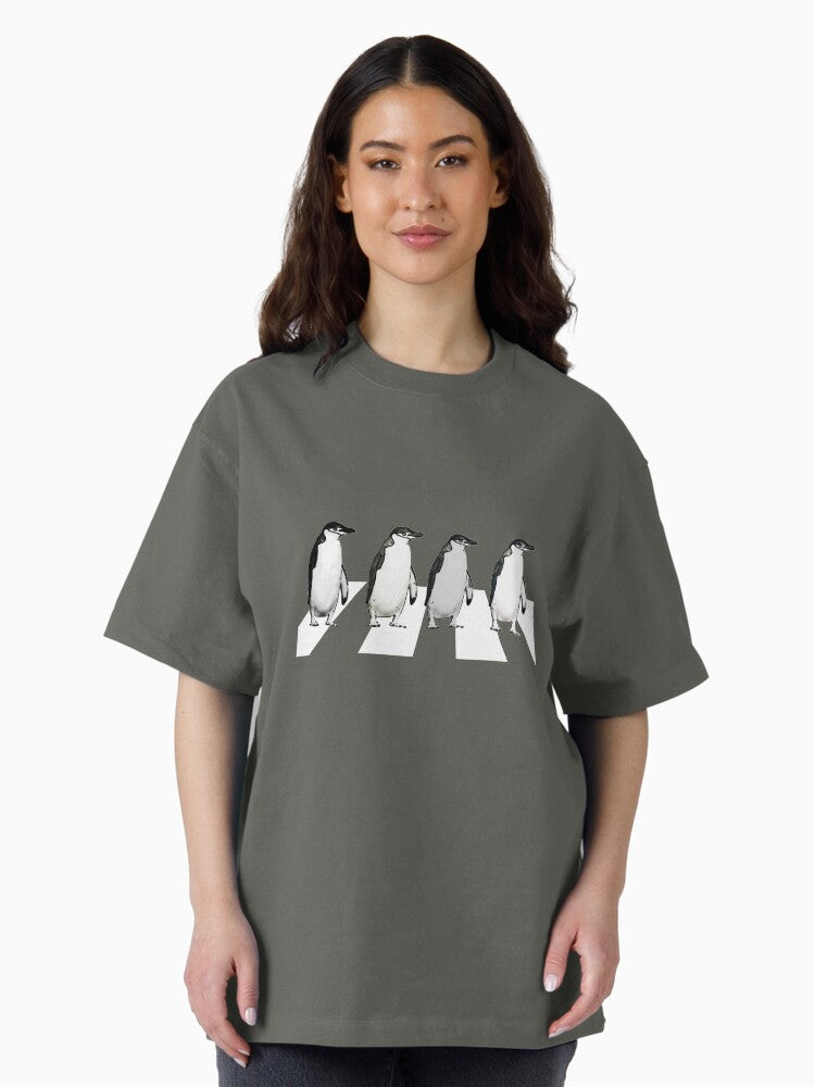 Abbey Road Penguins Oversized T-Shirt