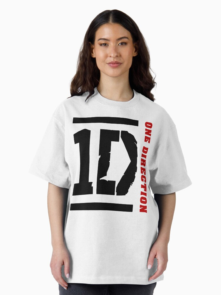 1d one direction logo, direction one Oversized T-Shirt