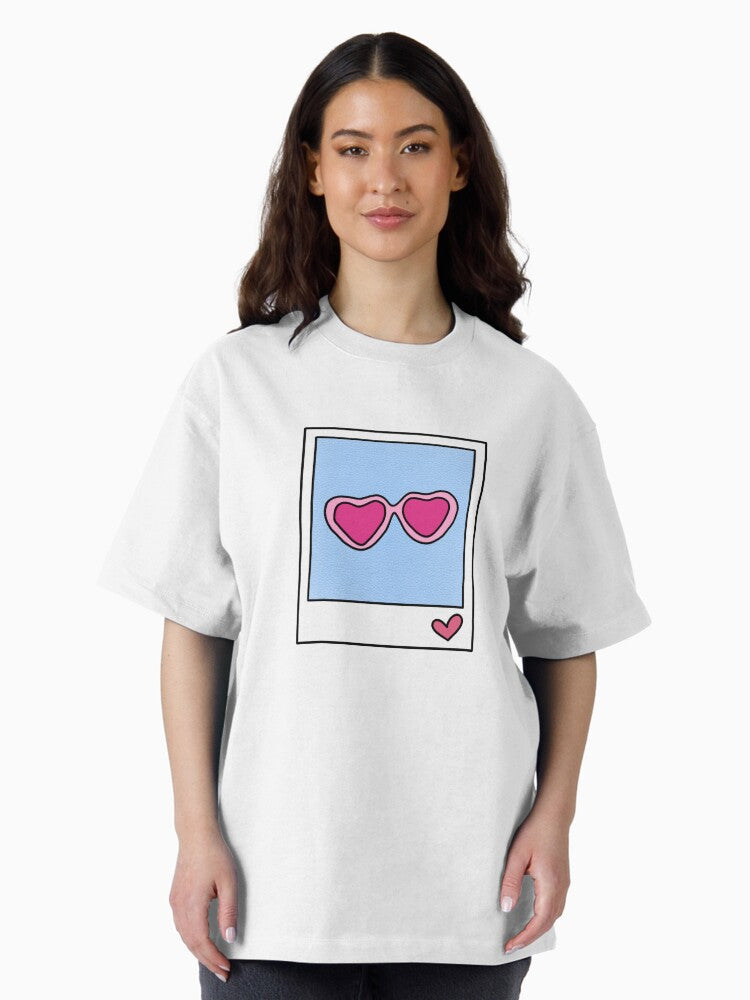22 red sunglasses polaroid - kindle stickers Oversized T-Shirt