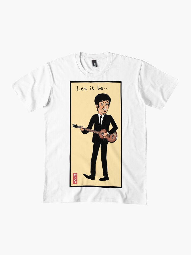 A Cartoon drawing of Sir Paul McCartney Premium T-Shirt