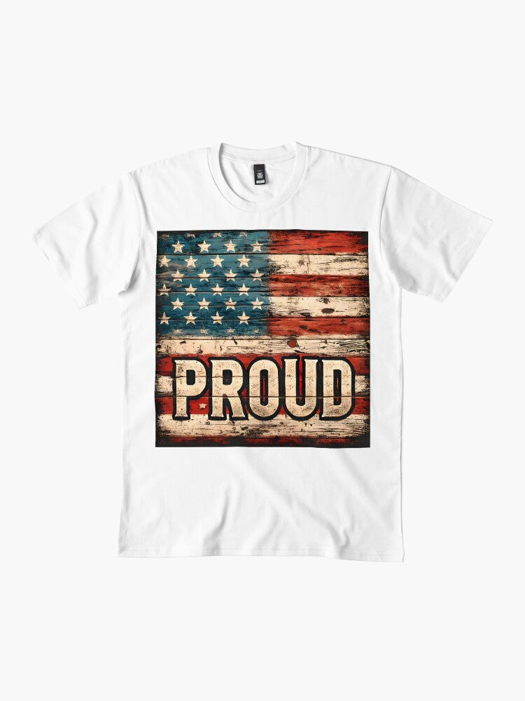 A rustic-style rendition of the US flag Premium T-Shirt
