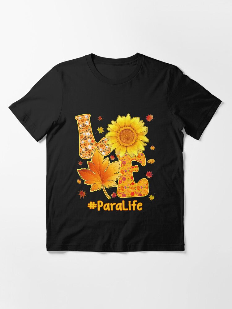 Love Halloween Autumn Para Life funny cute fall thanksgiving pumpkin school Essential T-Shirt