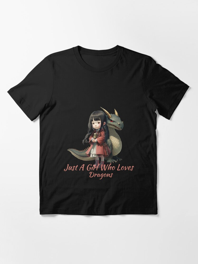 Just a girl who loves dragons Cute Anime Kawaii Dragon Essential T-Shirt