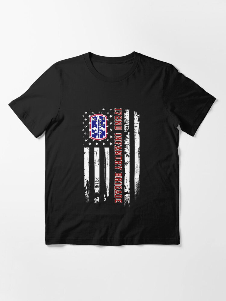 172nd Infantry Brigade Veteran USA Flag Veterans Day Xmas Essential T-Shirt