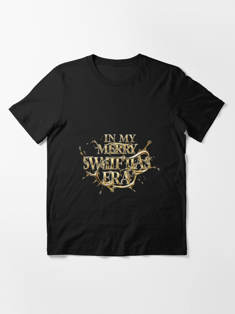 "In My Merry Swiftmas Era Celebrate Swiftmas with Style" Essential T-Shirt
