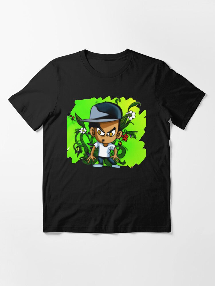 A boy wearing a hip hop style cap with wide eyes, Essential T-Shirt Style001