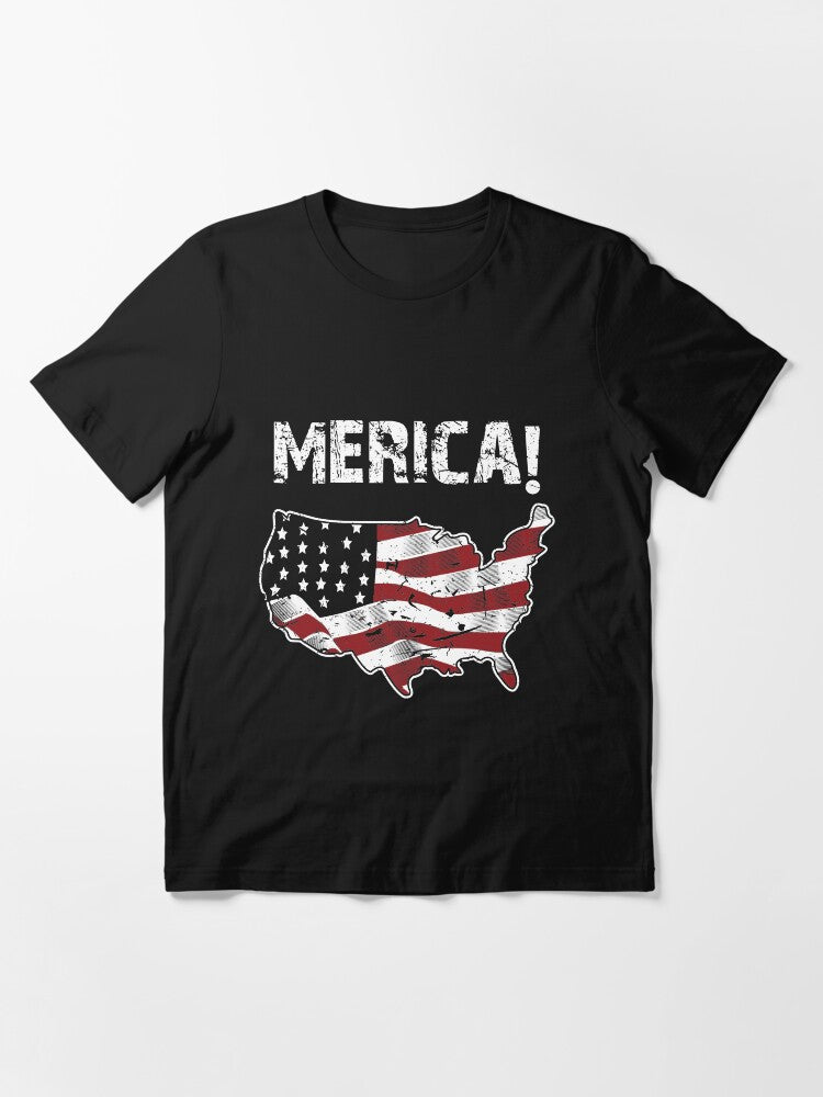 4th of July Independence Day US amp American Flag Patriotic Essential T-Shirt