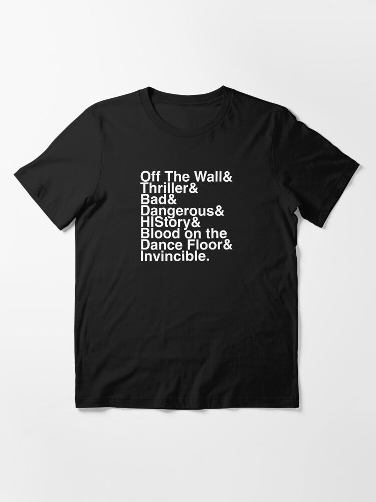 7 Albums in Helvetica (White Text) Essential T-Shirt