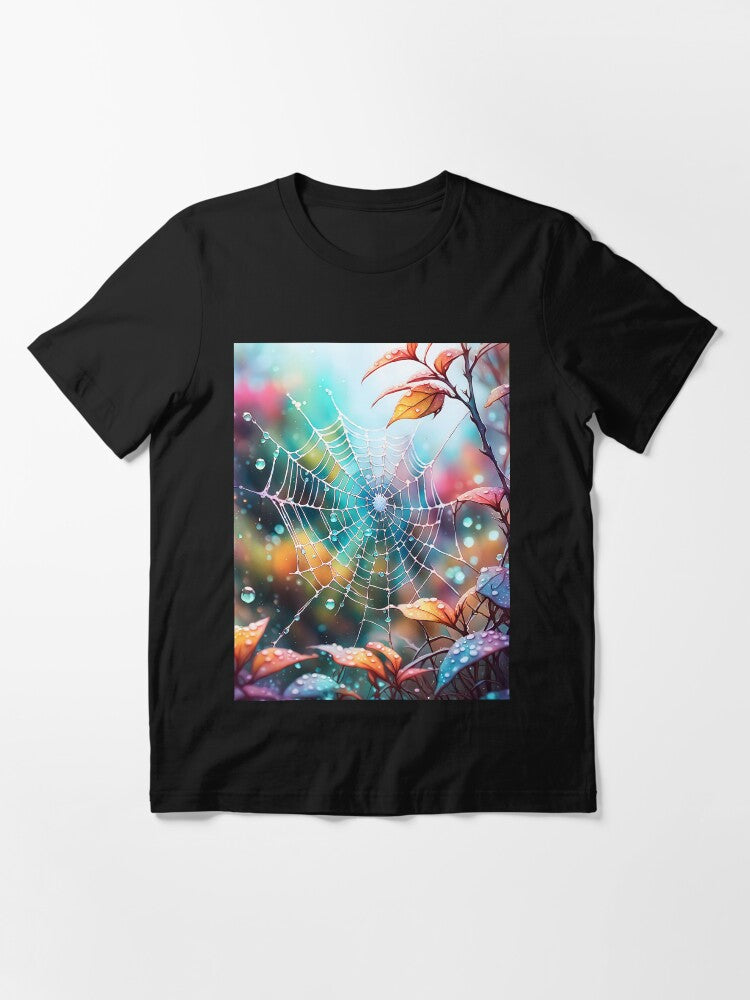 A spider web in the autumn forest Essential T-Shirt