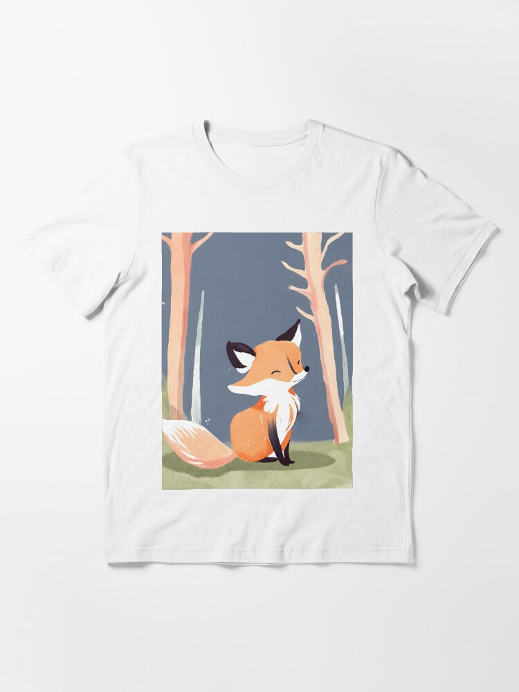 A Cute Fox Exploring the Forest Essential T-Shirt Style006