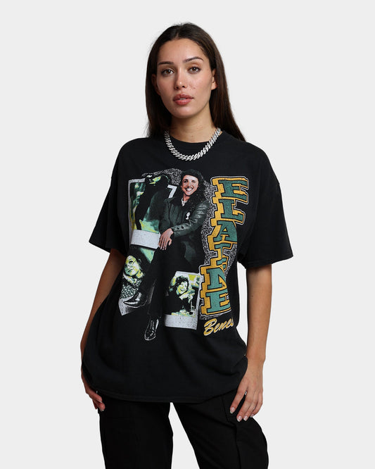American Thrift X Seinfeld Elaine Vintage T-Shirt Washed Black Style001