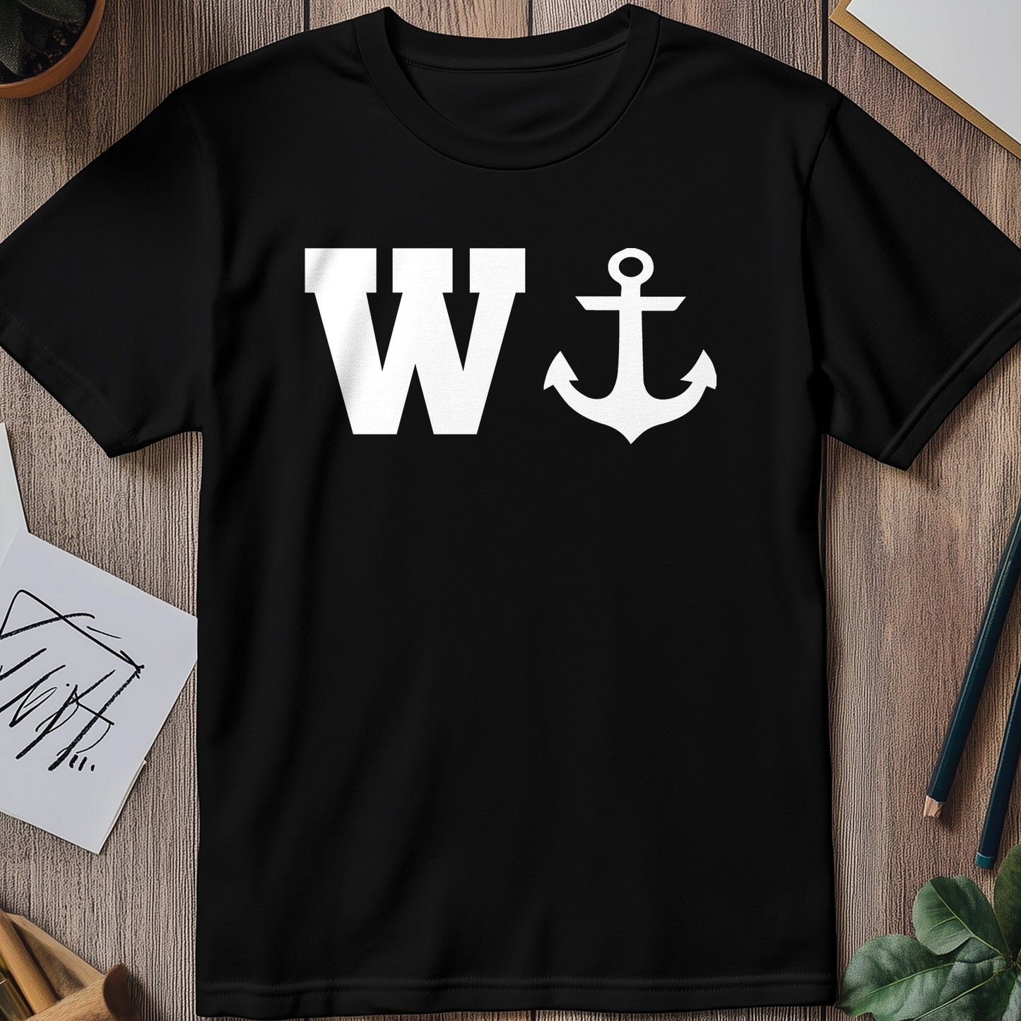 W Anchor T-Shirt - Funny and Nautical!