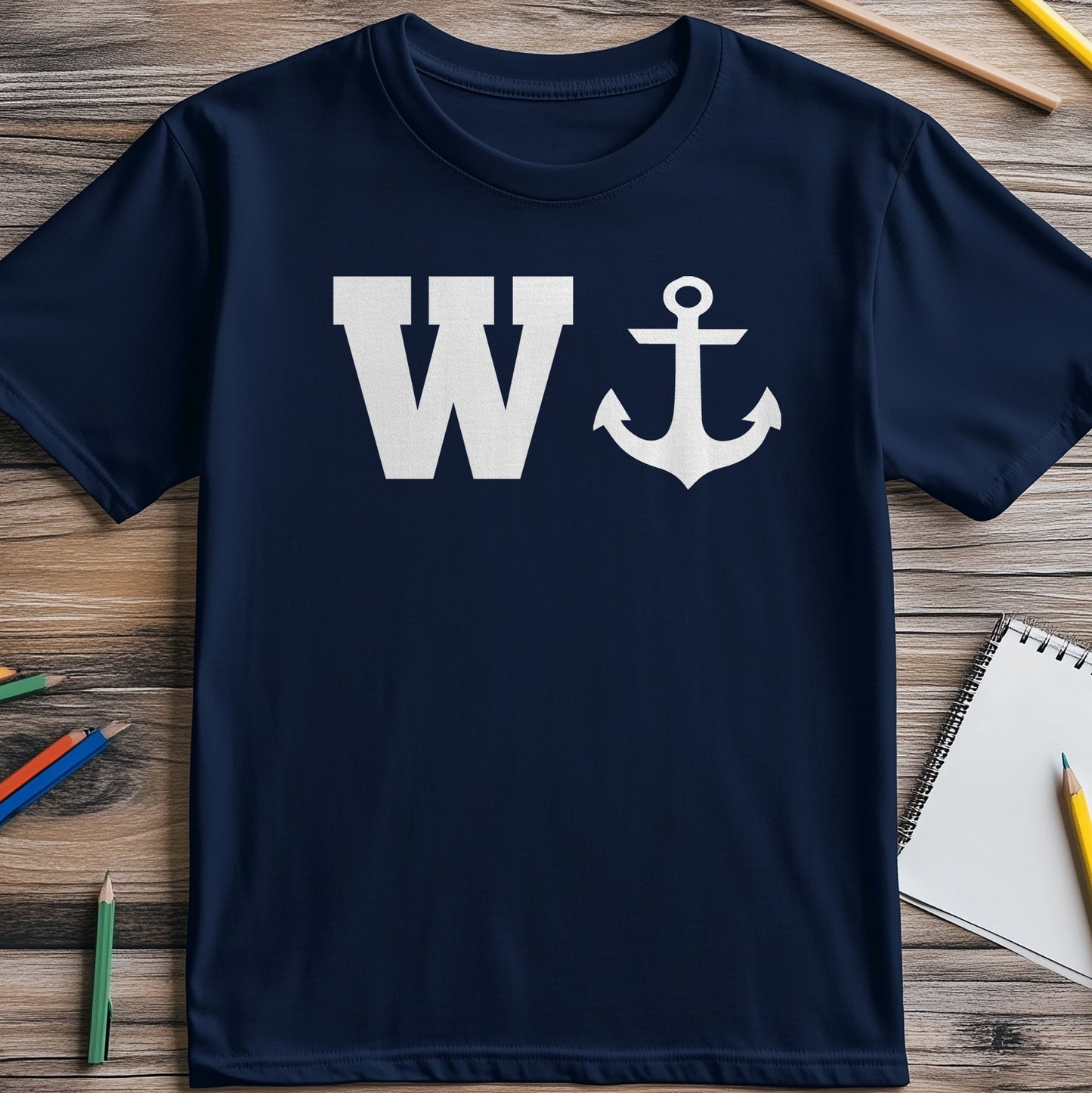 W Anchor T-Shirt - Funny and Nautical!