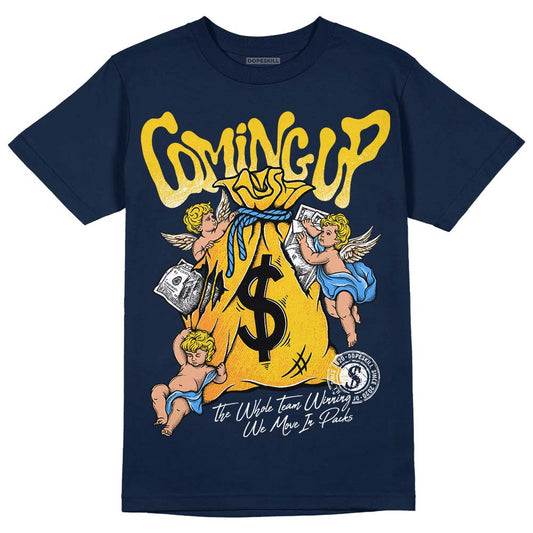 Michigan Dunks DopeSkill Midnight Navy T-Shirt Money Bag Coming Up Graphic