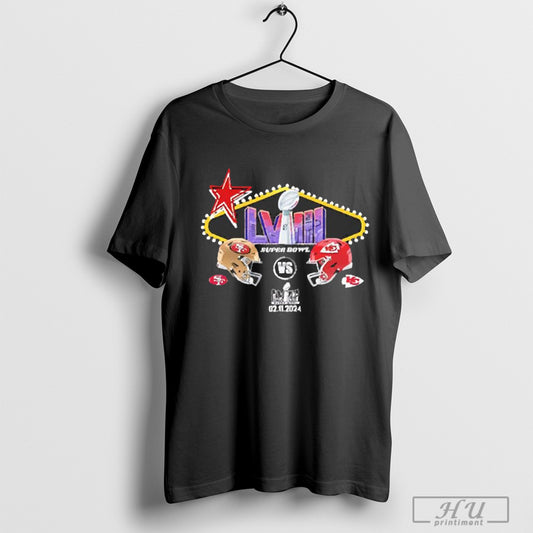 2024 Nfl Super Bowl Lviii Chiefs Vs 49ers Helmet T Shirt Sweatshirt