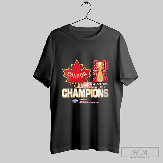 2025 4 Nations Face Off Canada Hockey Logo T Shirt