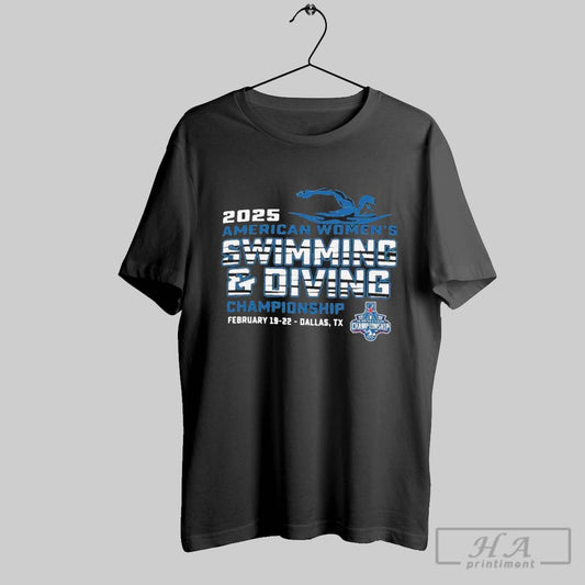 2025 American Athletic Swimming Diving Championships Dallas Tx T Shirt